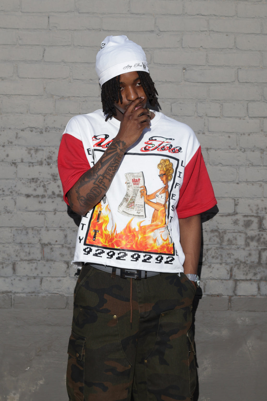 Stay Innit 92 “White Chalk” Skullcap
